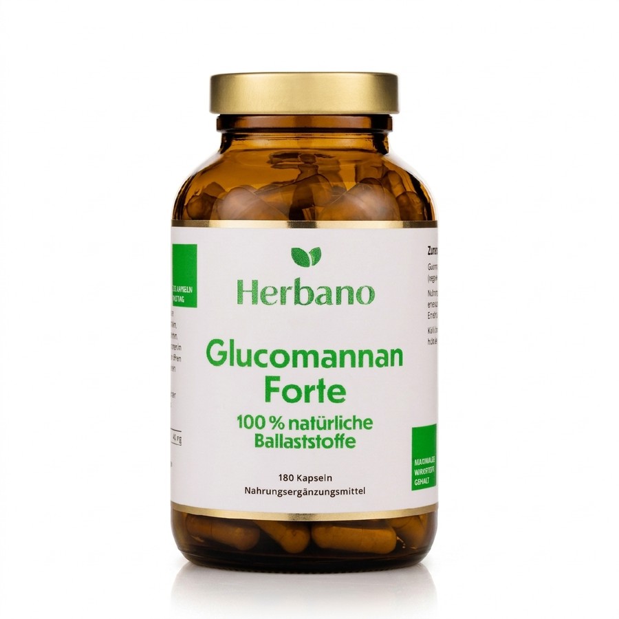 Glucomannan Kapseln von Herbano
